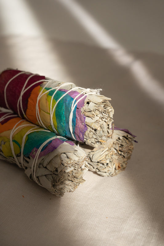 Rainbow Sage Smudge Stick