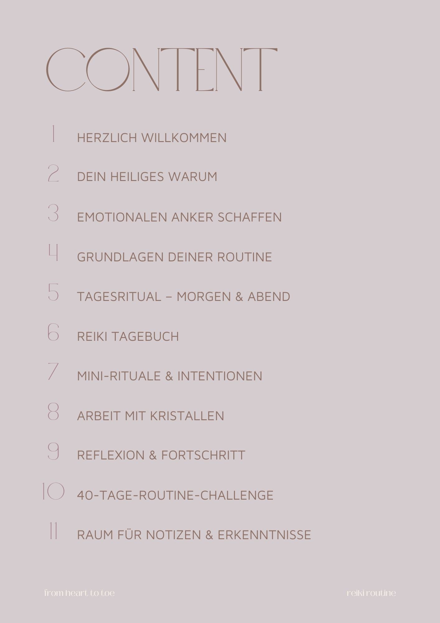 Reiki Routine Workbook